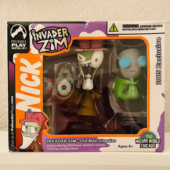 Invader Zim Old Man Toyfare Collectable Figure - Picture 1 of 5